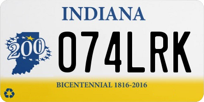 IN license plate 074LRK