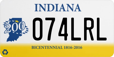 IN license plate 074LRL