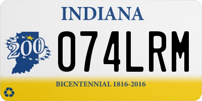 IN license plate 074LRM