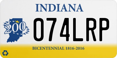IN license plate 074LRP