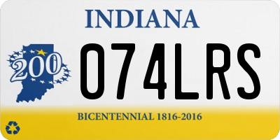IN license plate 074LRS