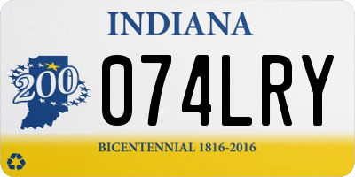 IN license plate 074LRY
