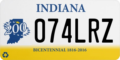 IN license plate 074LRZ