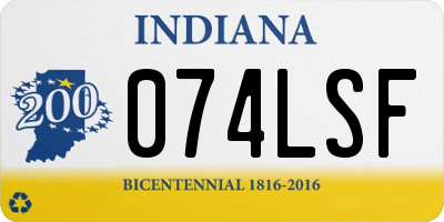 IN license plate 074LSF