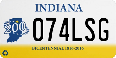 IN license plate 074LSG
