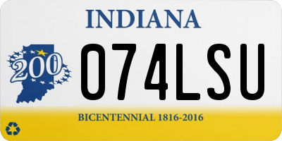 IN license plate 074LSU