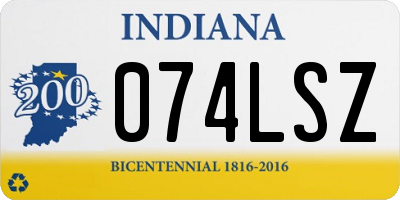 IN license plate 074LSZ