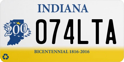 IN license plate 074LTA
