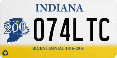 IN license plate 074LTC