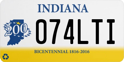 IN license plate 074LTI