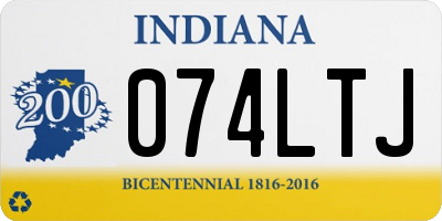 IN license plate 074LTJ
