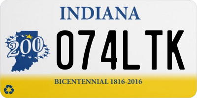 IN license plate 074LTK