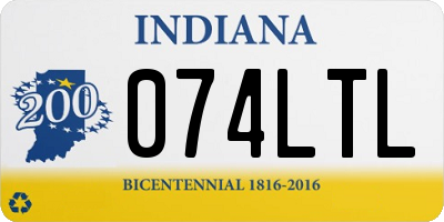 IN license plate 074LTL