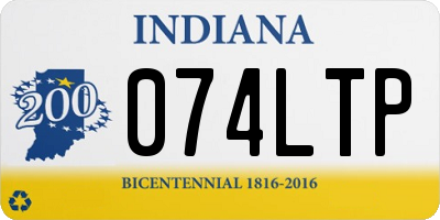 IN license plate 074LTP