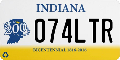 IN license plate 074LTR