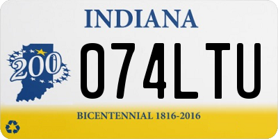IN license plate 074LTU