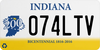 IN license plate 074LTV