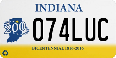 IN license plate 074LUC
