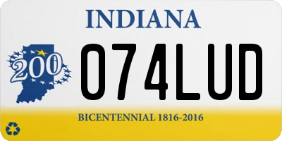 IN license plate 074LUD