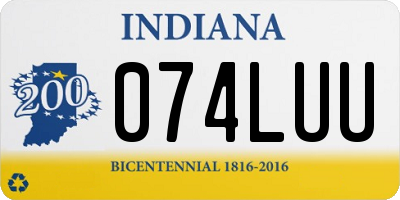 IN license plate 074LUU