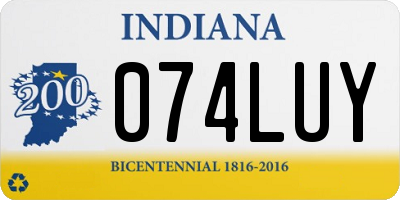 IN license plate 074LUY