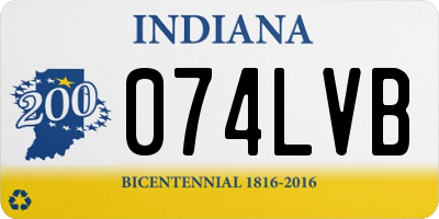 IN license plate 074LVB