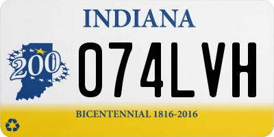 IN license plate 074LVH