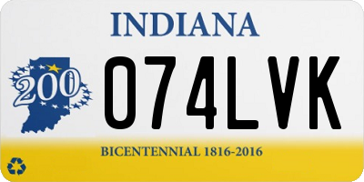IN license plate 074LVK