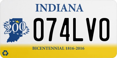 IN license plate 074LVO
