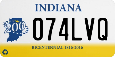 IN license plate 074LVQ