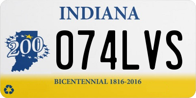 IN license plate 074LVS