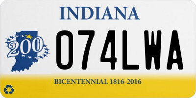 IN license plate 074LWA