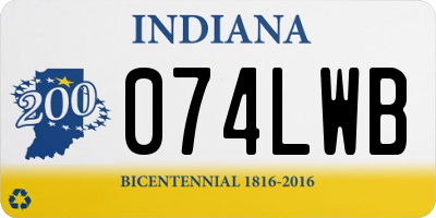 IN license plate 074LWB