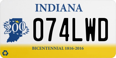 IN license plate 074LWD