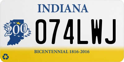 IN license plate 074LWJ