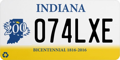 IN license plate 074LXE