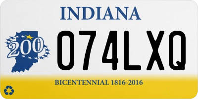 IN license plate 074LXQ