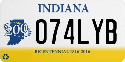 IN license plate 074LYB