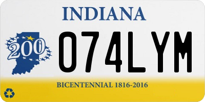 IN license plate 074LYM