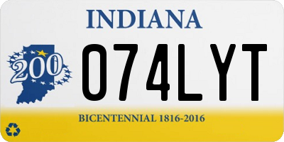 IN license plate 074LYT