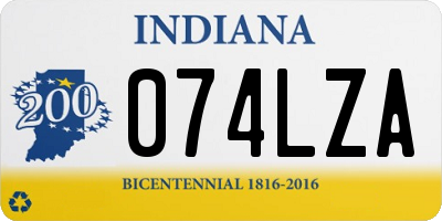 IN license plate 074LZA