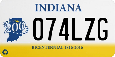 IN license plate 074LZG