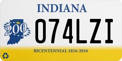 IN license plate 074LZI