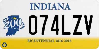 IN license plate 074LZV