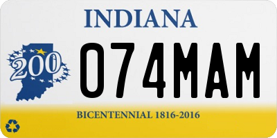 IN license plate 074MAM