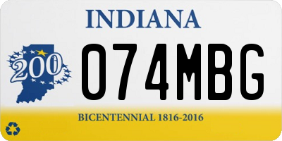 IN license plate 074MBG