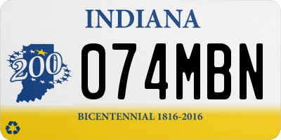 IN license plate 074MBN