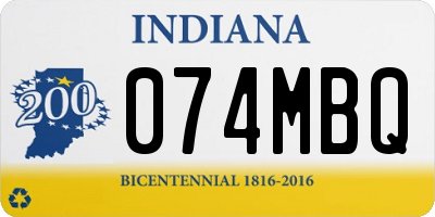 IN license plate 074MBQ