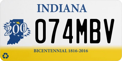 IN license plate 074MBV