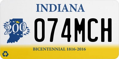 IN license plate 074MCH